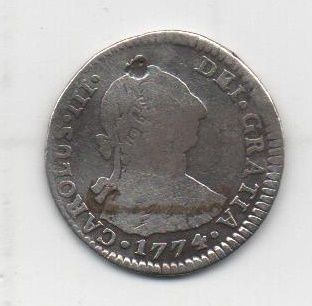 ESPAÑA CARLOS III DEL AÑO 1774 DE 1 REAL